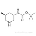 Ácido carbámico, N - [(3S, 5S) -5-metil-3-piperidinil] -, 1,1-dimetiletil éster CAS 951163-61-4